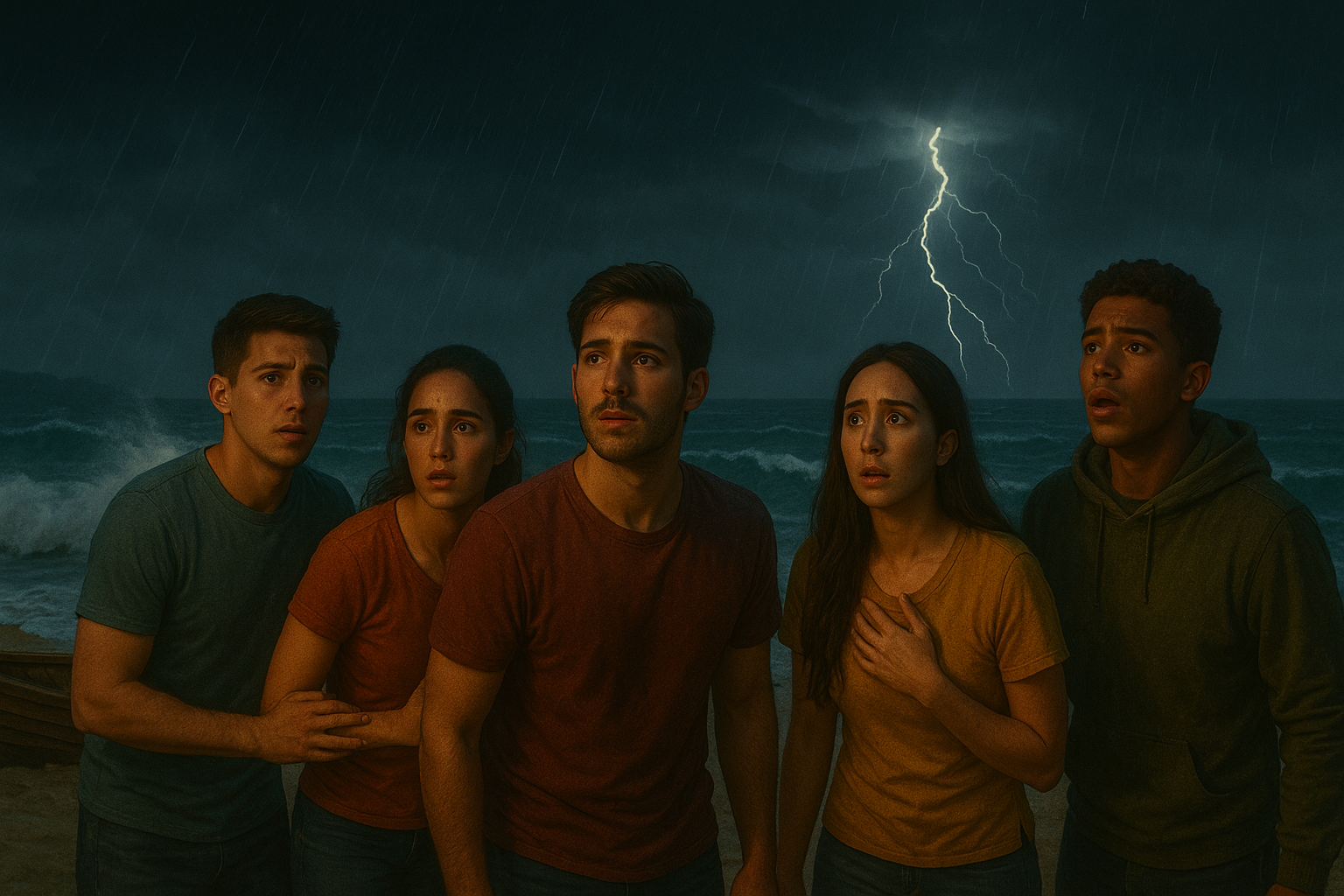 अनजान द्वीप पर फँसे दोस्त Friends stranded on an unknown island